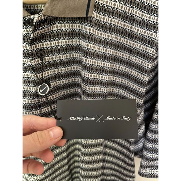 NWT Nike Golf Classics 100% Cotton Polo, Made in Italy (M) - Picture 3 of 4